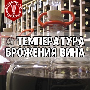 При какой температуре должно бродить и храниться домашнее вино?