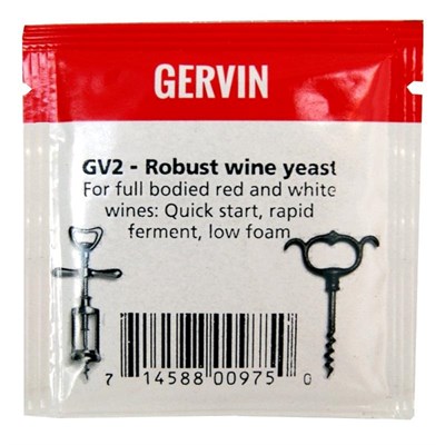 Винные дрожжи Gervin "Robust Wine GV2", 5 г - фото 21322