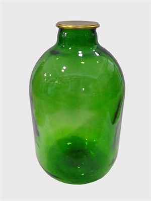 Банка 10 литров с крышкой зеленое стекло - фото 21584