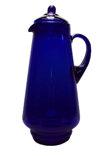 Кувшин 1,7 литра синее стекло без декора - фото 7116