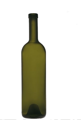 Бутылка винная 0,75 л Бордо оливковая - фото 8748
