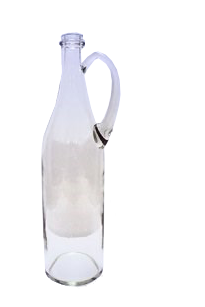 Бутылка прозрачная 1 литр с ручкой - фото 8753