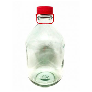 Бутыль 5 литров Казацкий с ручкой прозрачное стекло