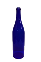 Бутылка 1 литр синее стекло