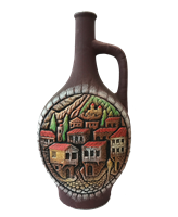 Бутылка грузинская глиняная "Старый город"
