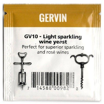 Винные дрожжи Gervin "Light Spark Wine GV10", 5 г - фото 21325