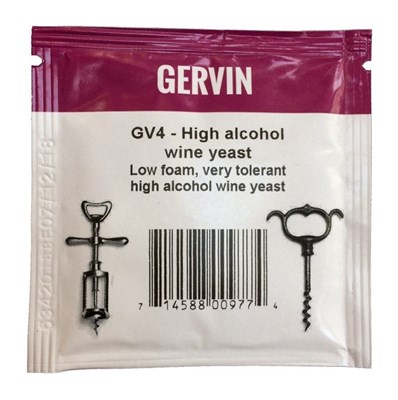 Винные дрожжи Gervin "High Alcohol Wine GV4", 5 г - фото 21327