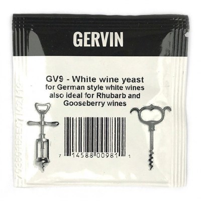 Винные дрожжи Gervin "White Wine GV9", 5 г - фото 21328