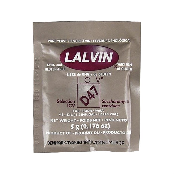 Дрожжи винные Lalvin ICV - D47 5 гр - фото 24234