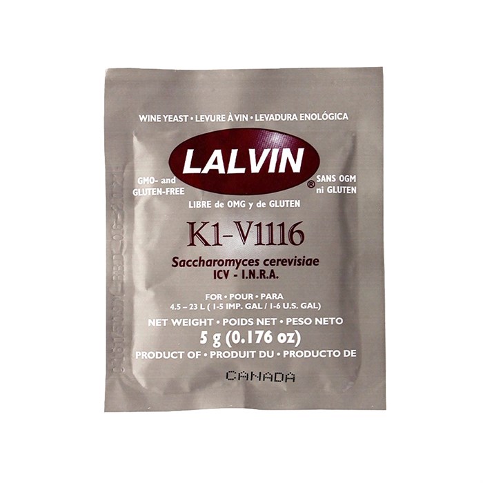 Дрожжи Lalvin ICV K1V-1116, 5 гр - фото 24236
