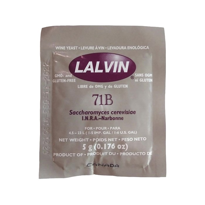 Дрожжи винные Lalvin 71B-1122, 5 гр.