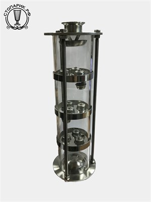 Колпачковая колонна (3 тарелки) стекло "Добрый Жар" - фото 9663