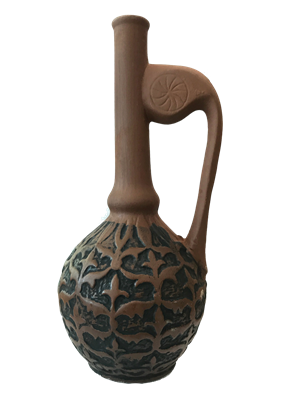 Бутылка грузинская глиняная "Восток" - фото 9923