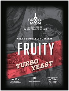 Спиртовые дрожжи Bragman "Fruit Turbo" 60 гр.