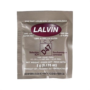 Дрожжи винные Lalvin ICV - D47 5 гр