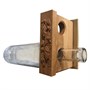 Деревянная стойка для 2-х винных бутылок - фото 22958