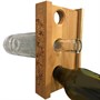 Деревянная стойка для 3-х винных бутылок - фото 22971