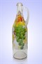 Бутылка 1 литр прозр. стекло с ручкой ручная роспись 1224 - фото 4464