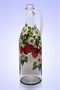 Бутылка 1 литр прозр. стекло с ручкой ручная роспись 1224 - фото 4467