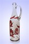 Бутылка 1 литр прозр. стекло с ручкой ручная роспись 1224 - фото 4469